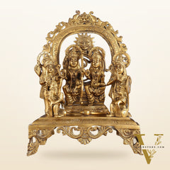 Brass Superfine Shri Ram Darbar Idol - 16 Inch (Ramapatabhishekam)