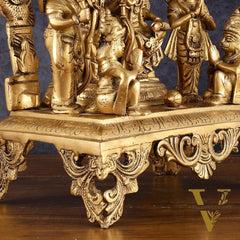 Brass Superfine Shri Ram Darbar Idol - 16 Inch (Ramapatabhishekam)
