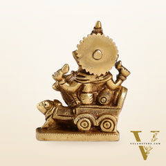 Brass superfine Small Ganesha Idol | Height 3.5 inch