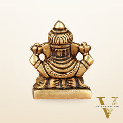 Brass Superfine small miniature Dagduseth Ganapati Idol - 2"