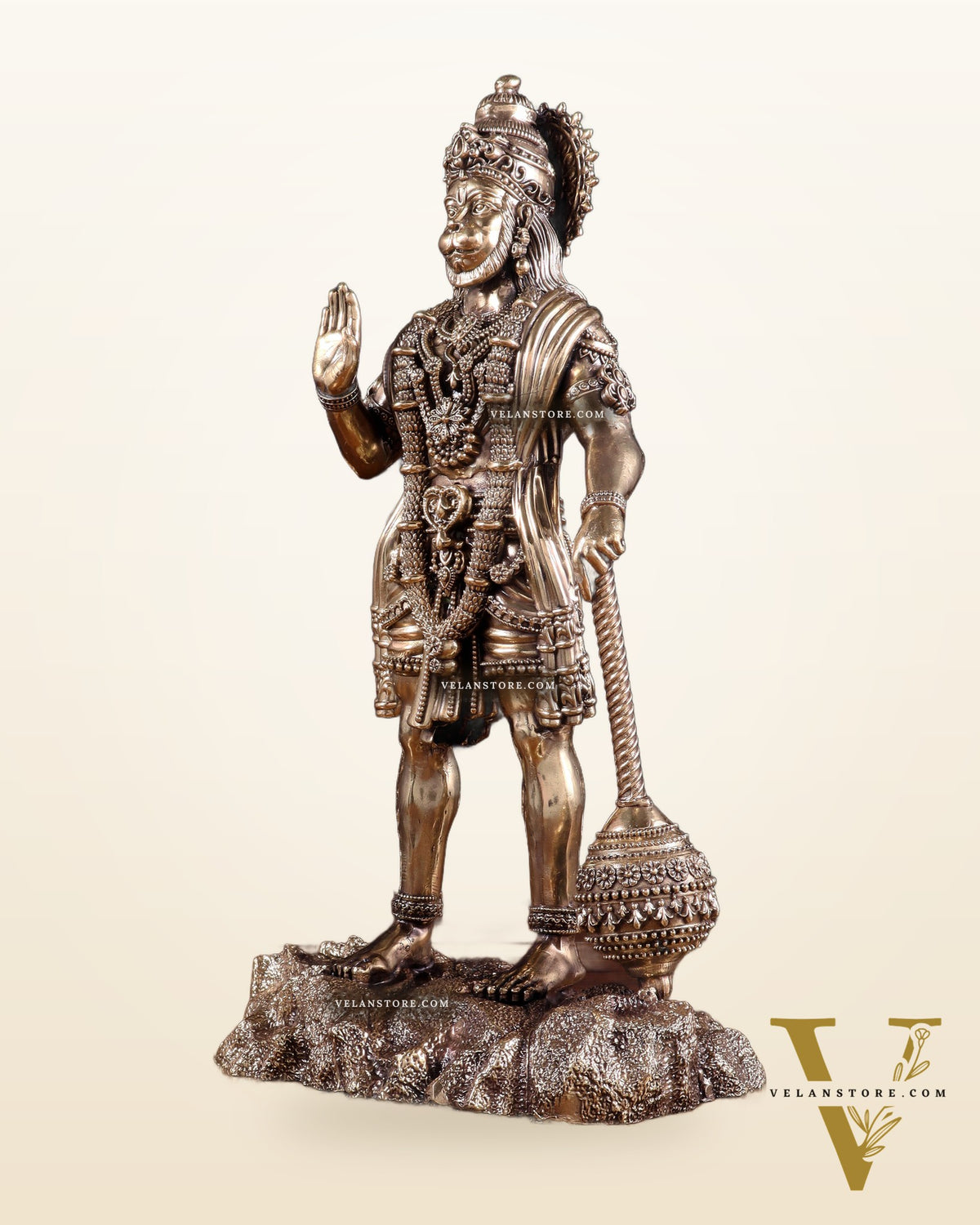Brass Superfine Standing Bahubali Hanuman Statue 12 inch