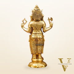 Brass Superfine Standing Ganesha Statue 24"