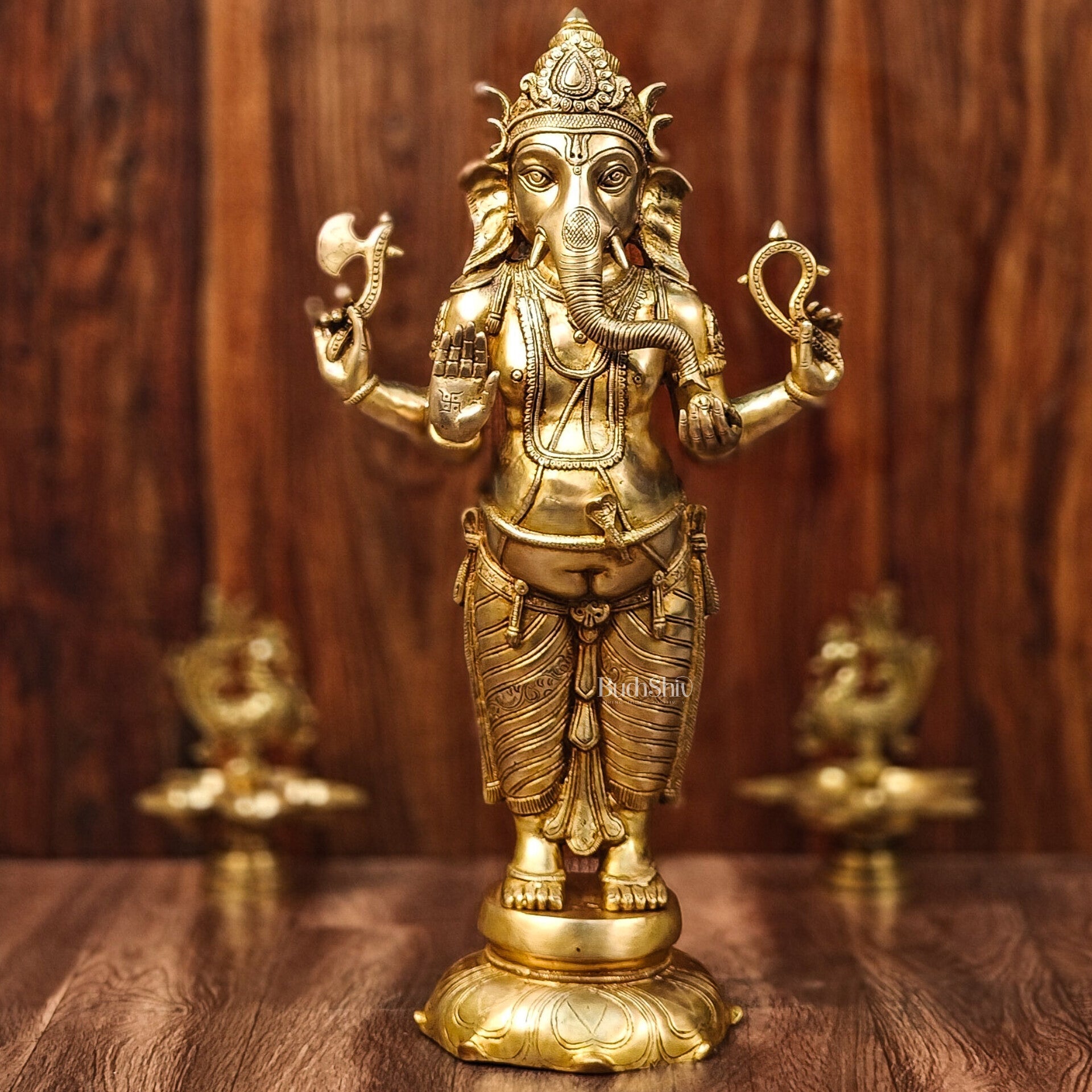 Brass Superfine Standing Ganesha Statue 24"