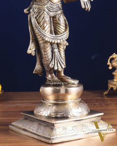 Brass Superfine Standing Lakshmi Maa Murti Idol – 17"