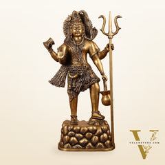 Brass Superfine Standing Lord Shiva Statue - 30 Inch