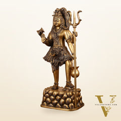 Brass Superfine Standing Lord Shiva Statue - 30 Inch