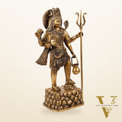 Brass Superfine Standing Lord Shiva Statue - 30 Inch