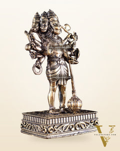 Brass Superfine Standing Panchmukhi Hanuman Idol 5 inch