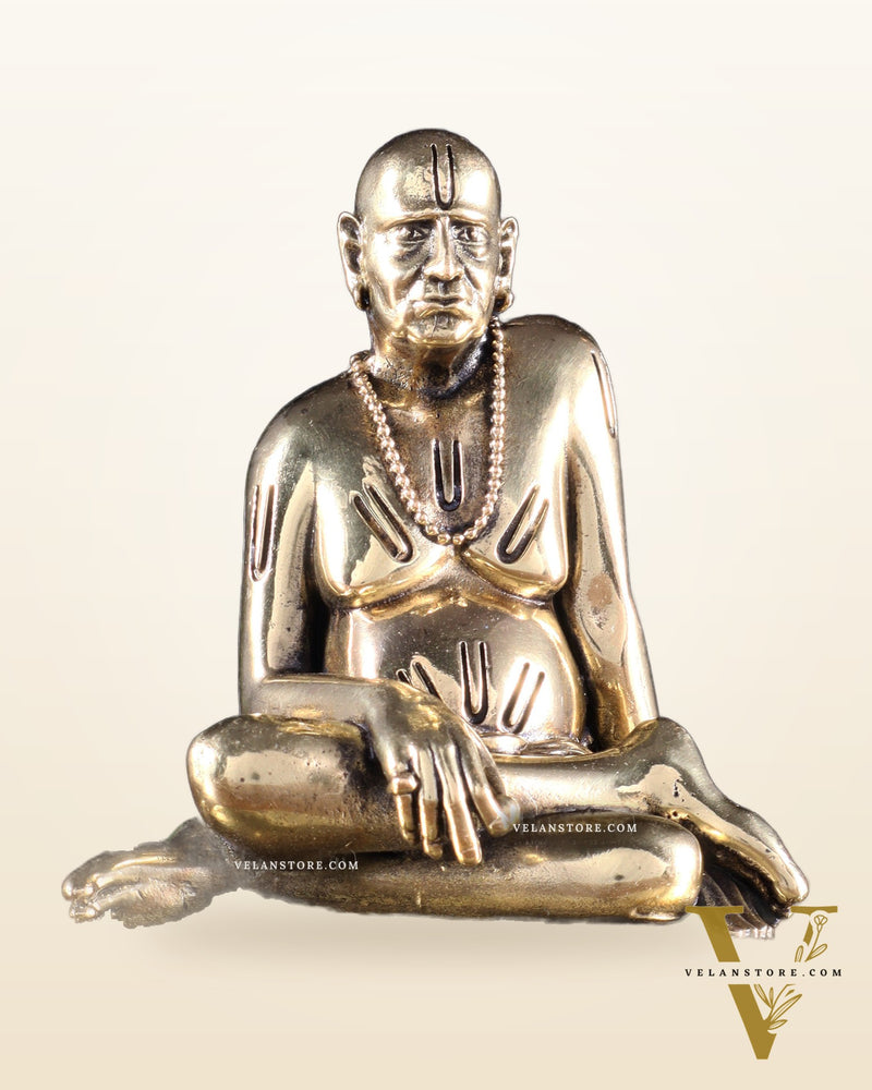 Brass Superfine Swami Samarth Idol 4 inch