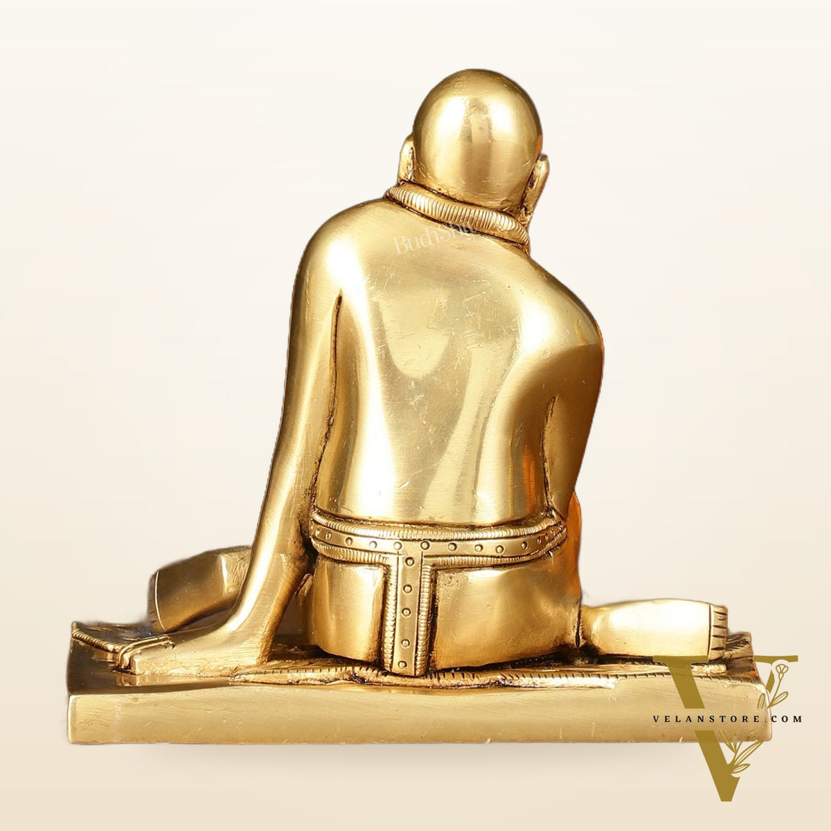 Brass Superfine Swamy Samarth Idol - 4" Divine Sculpture