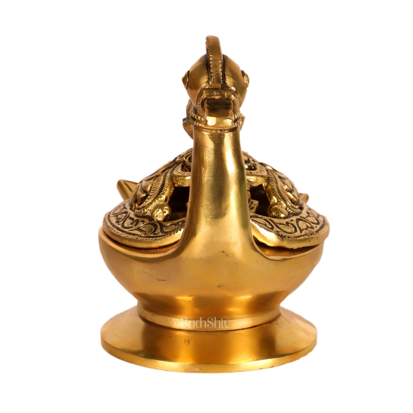 Brass Superfine Swan Shaped dhoopdani loban burner