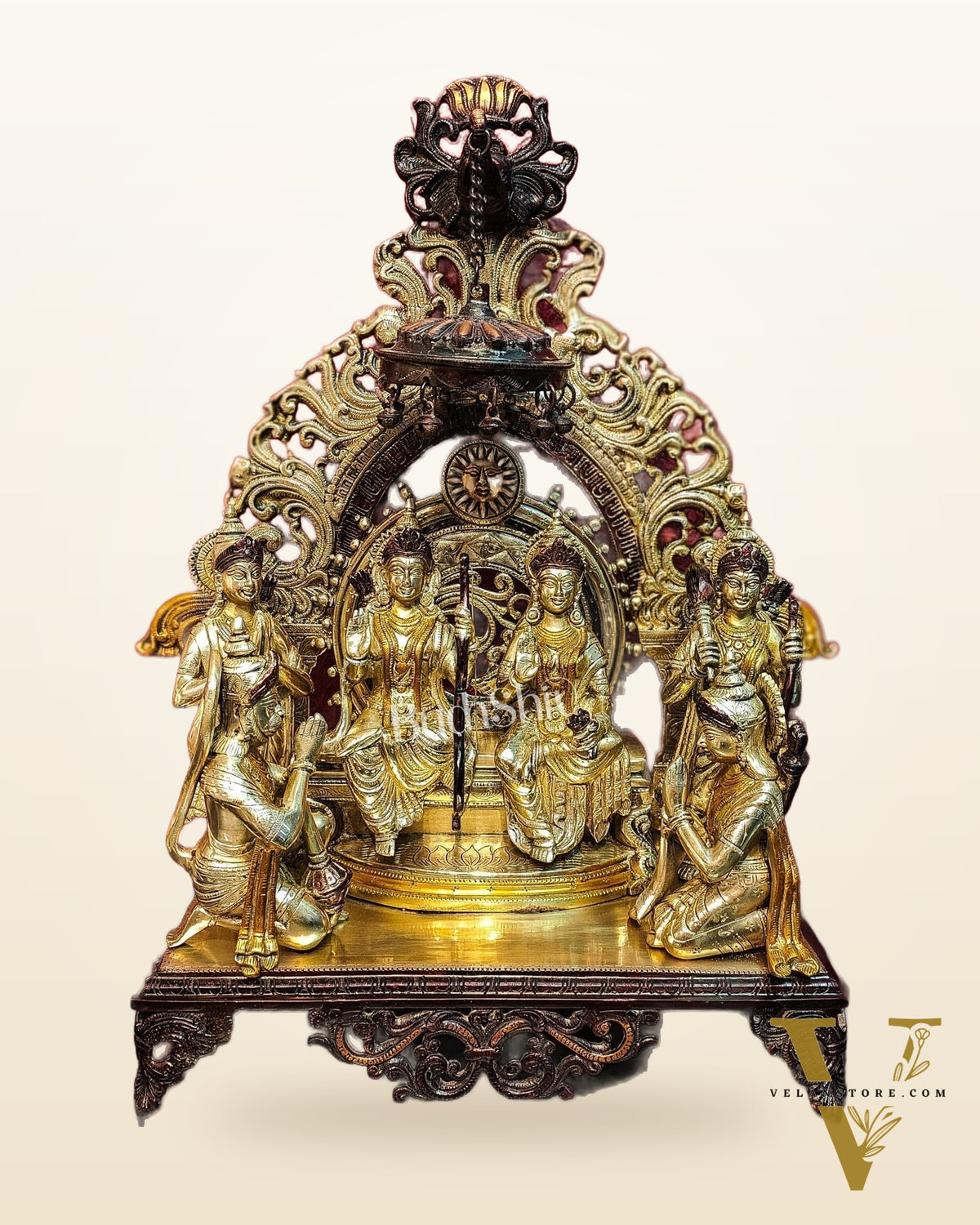 Brass Superfine The Royal Ram Darbar 23 inch (Ramapatabhishekam)