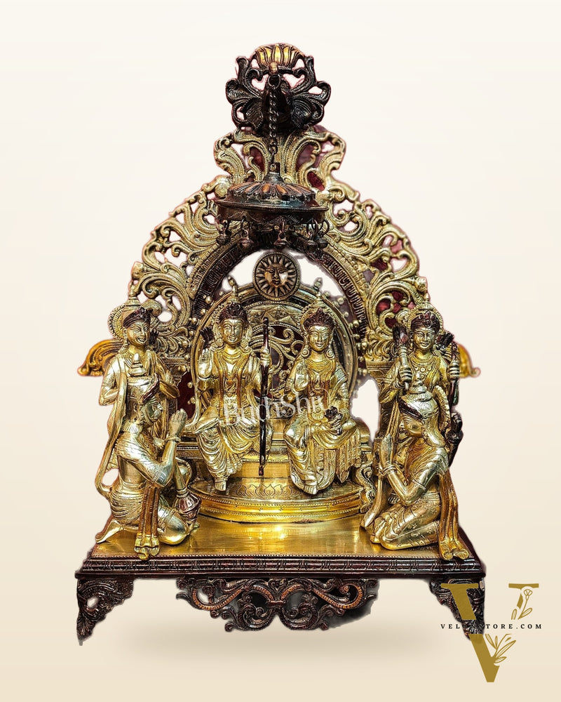 Brass Superfine The Royal Ram Darbar 23 inch (Ramapatabhishekam)