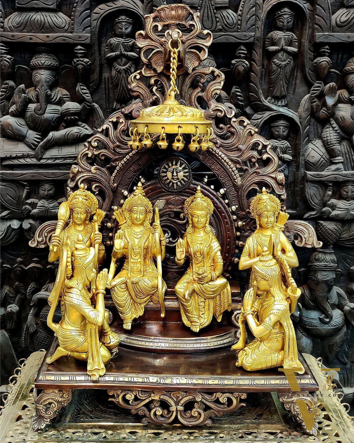 Brass Superfine The Royal Ram Darbar 23 inch (Ramapatabhishekam)