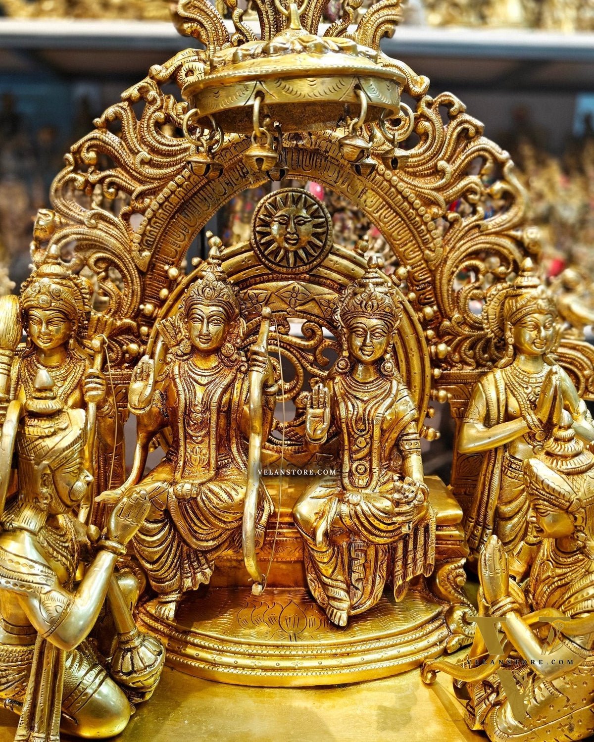 Brass Superfine The Royal Ram Darbar 23 inch (Ramapatabhishekam)