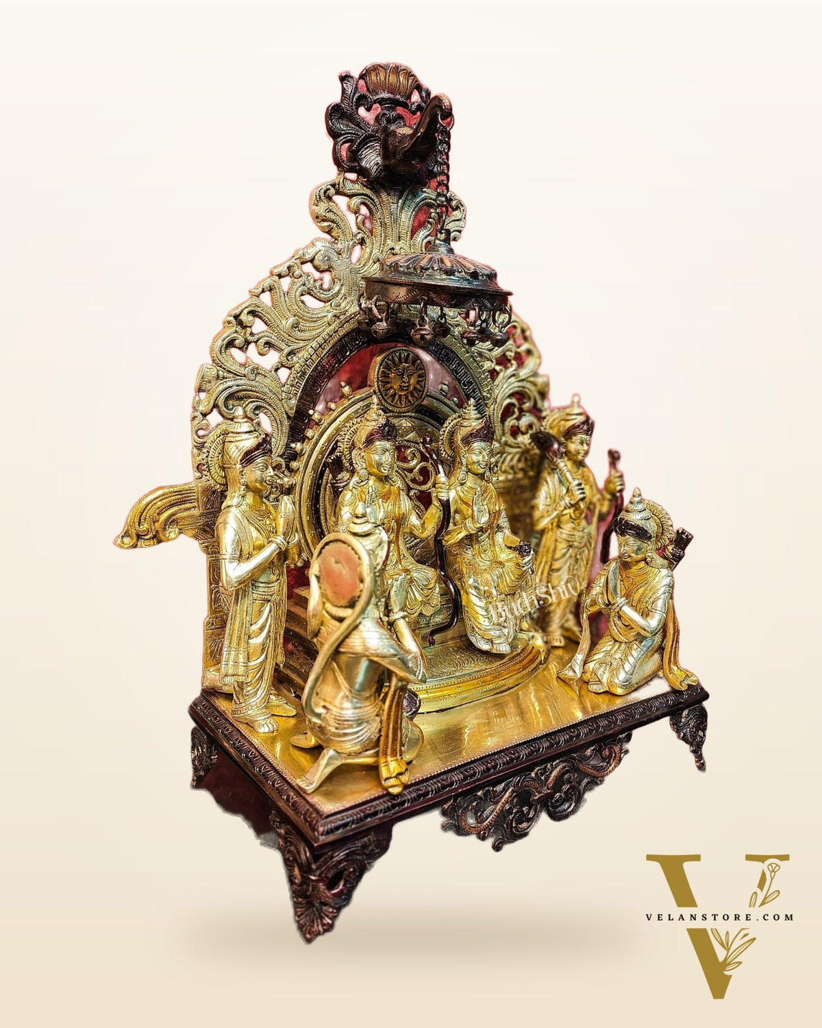 Brass Superfine The Royal Ram Darbar 23 inch (Ramapatabhishekam)