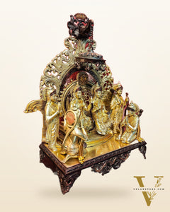 Brass Superfine The Royal Ram Darbar 23 inch (Ramapatabhishekam)