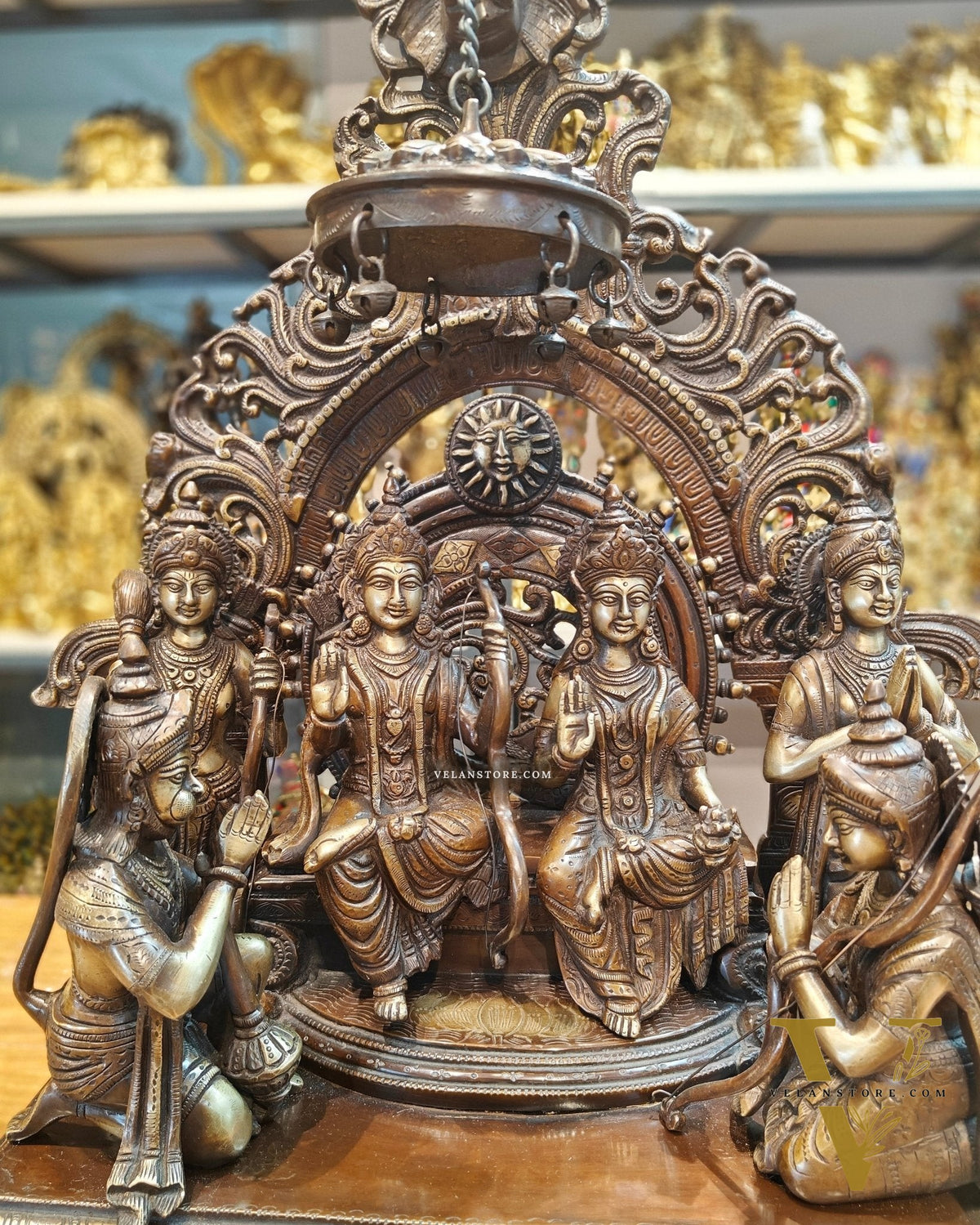Brass Superfine The Royal Ram Darbar 23 inch (Ramapatabhishekam)