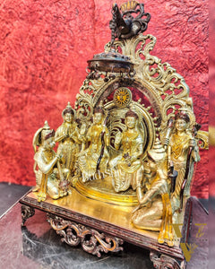 Brass Superfine The Royal Ram Darbar 23 inch (Ramapatabhishekam)