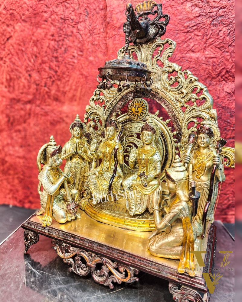 Brass Superfine The Royal Ram Darbar 23 inch (Ramapatabhishekam)