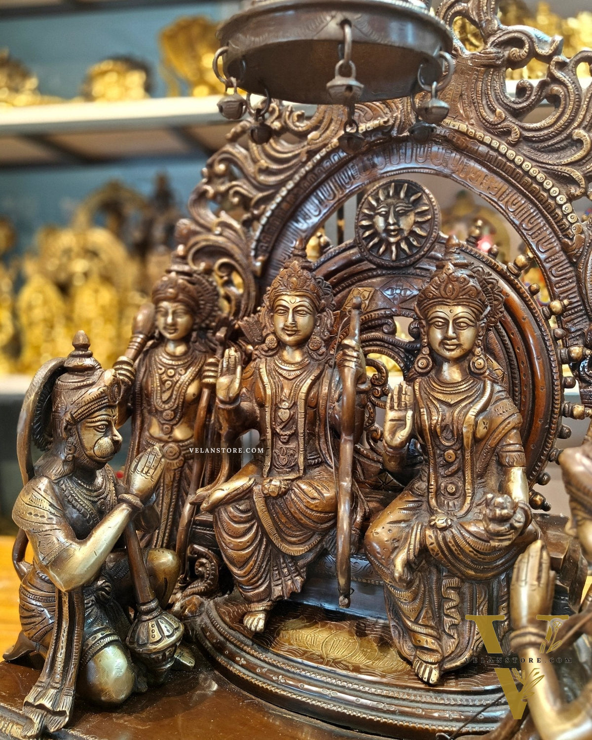 Brass Superfine The Royal Ram Darbar 23 inch (Ramapatabhishekam)