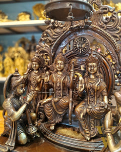 Brass Superfine The Royal Ram Darbar 23 inch (Ramapatabhishekam)