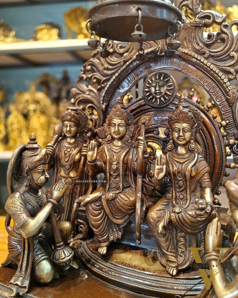 Brass Superfine The Royal Ram Darbar 23 inch (Ramapatabhishekam)