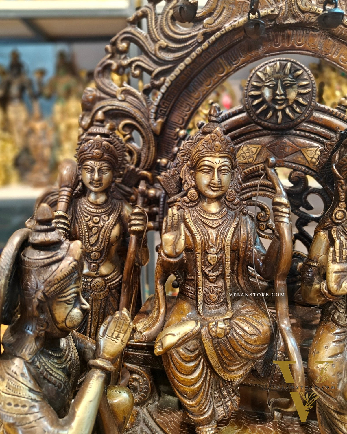 Brass Superfine The Royal Ram Darbar 23 inch (Ramapatabhishekam)