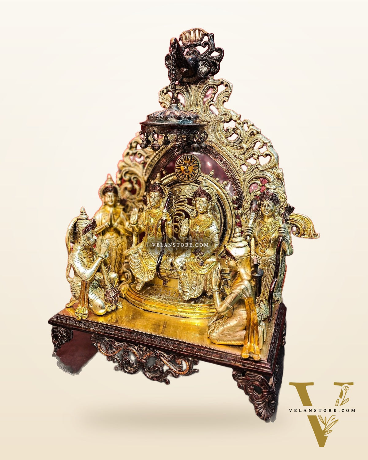 Brass Superfine The Royal Ram Darbar 23 inch (Ramapatabhishekam)