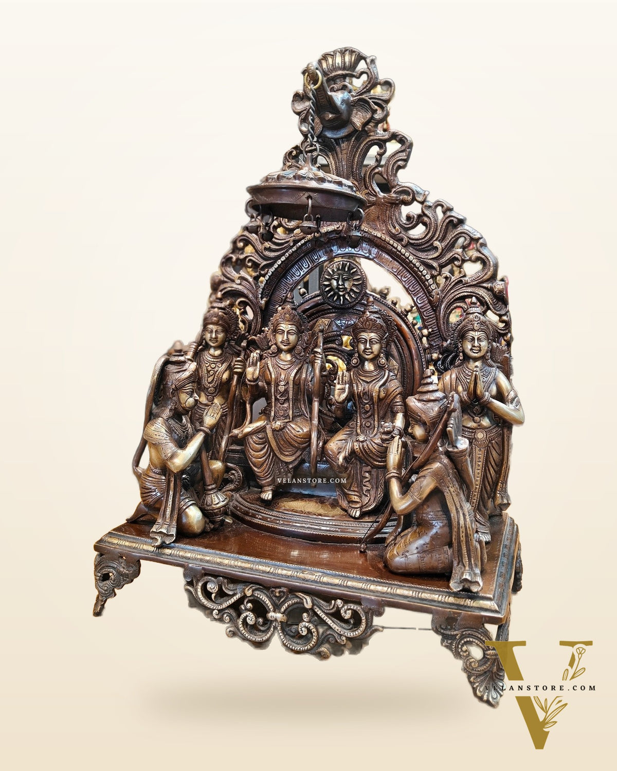 Brass Superfine The Royal Ram Darbar 23 inch (Ramapatabhishekam)