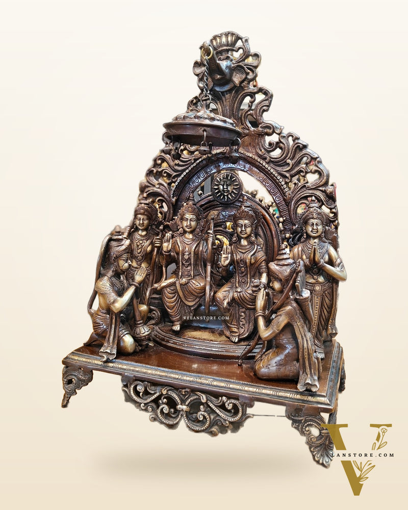 Brass Superfine The Royal Ram Darbar 23 inch (Ramapatabhishekam)