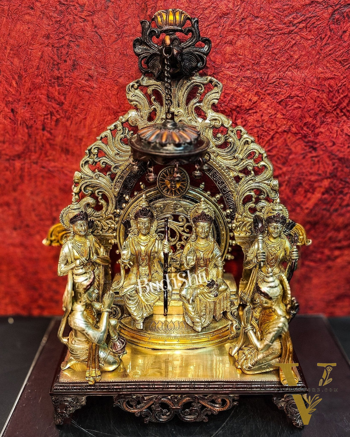 Brass Superfine The Royal Ram Darbar 23 inch (Ramapatabhishekam)