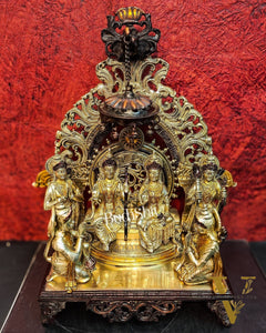 Brass Superfine The Royal Ram Darbar 23 inch (Ramapatabhishekam)