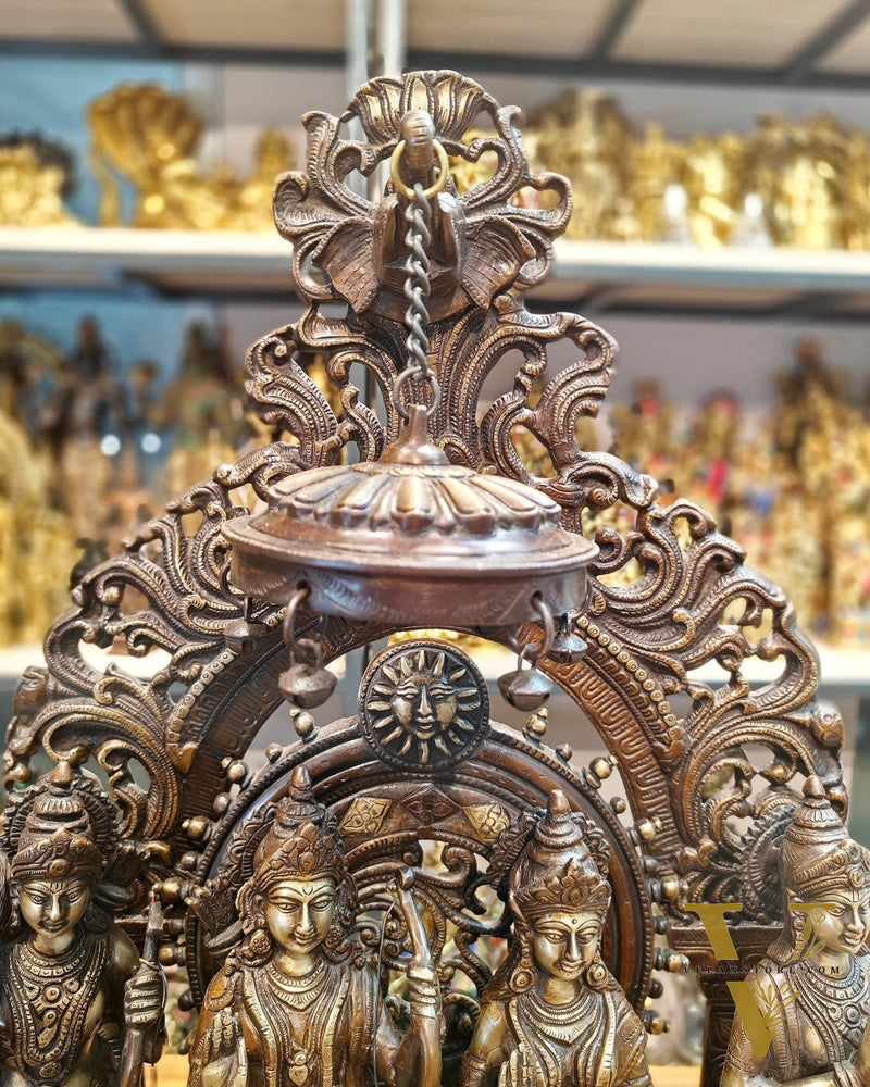 Brass Superfine The Royal Ram Darbar 23 inch (Ramapatabhishekam)