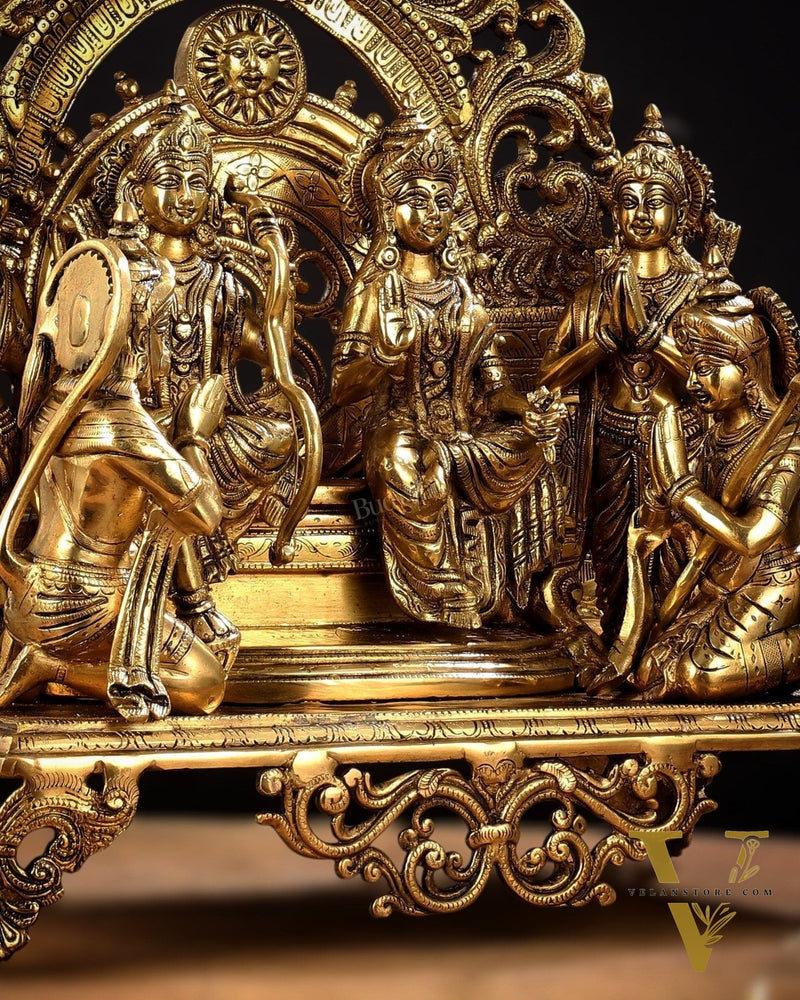 Brass Superfine The Royal Ram Darbar 23 inches (Ramapatabhishekam)