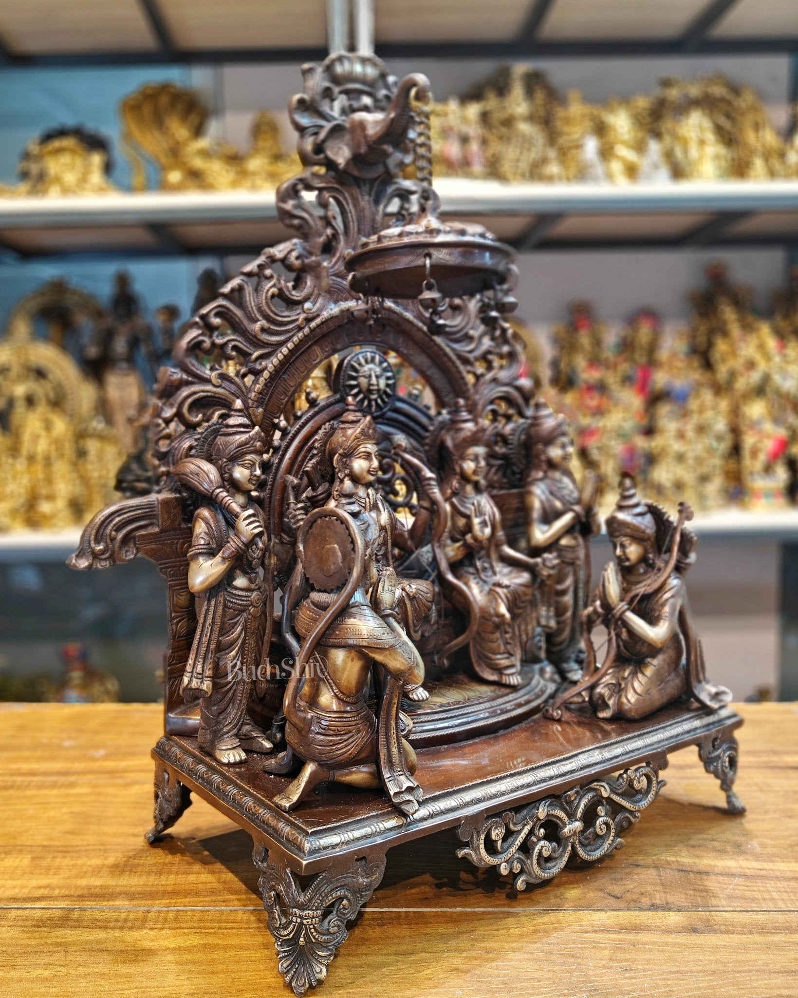 Brass Superfine The Royal Ram Darbar 23 inch (Ramapatabhishekam)