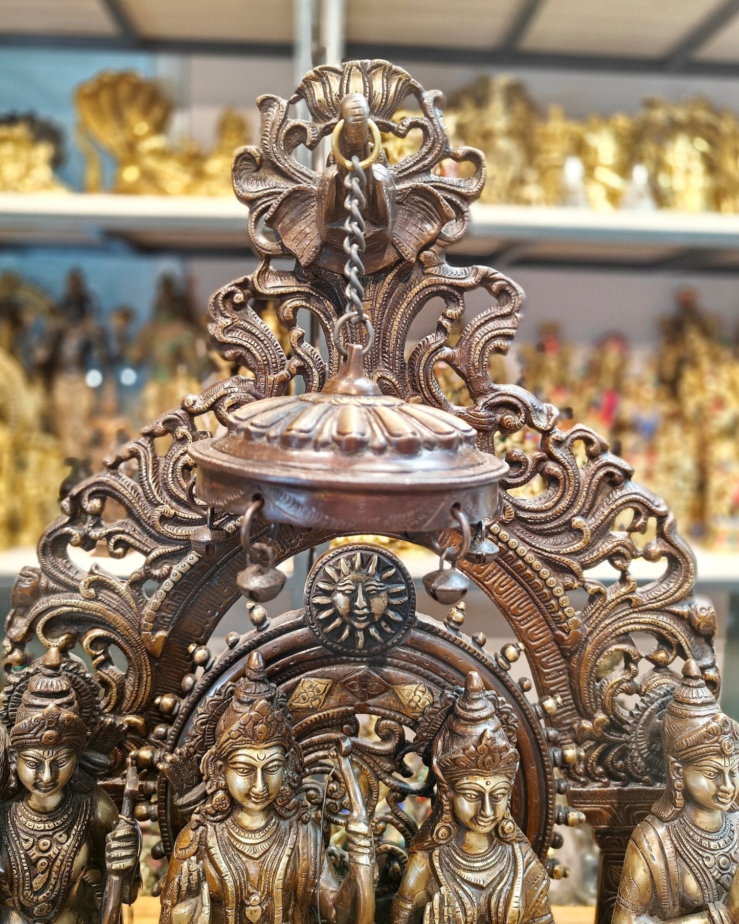 Brass Superfine The Royal Ram Darbar 23 inch (Ramapatabhishekam)