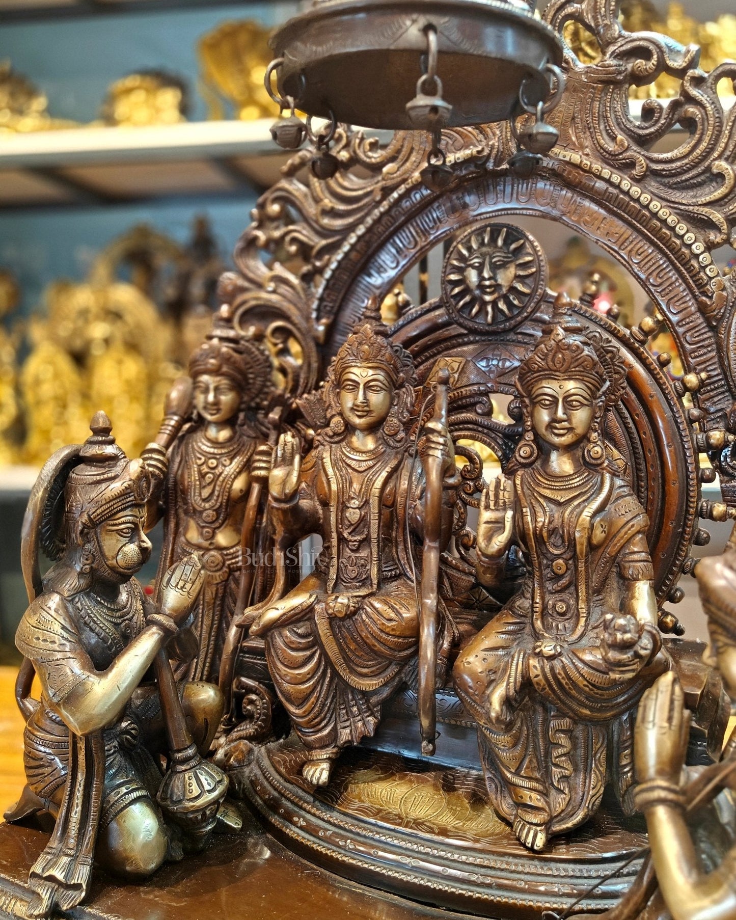 Brass Superfine The Royal Ram Darbar 23 inch (Ramapatabhishekam)