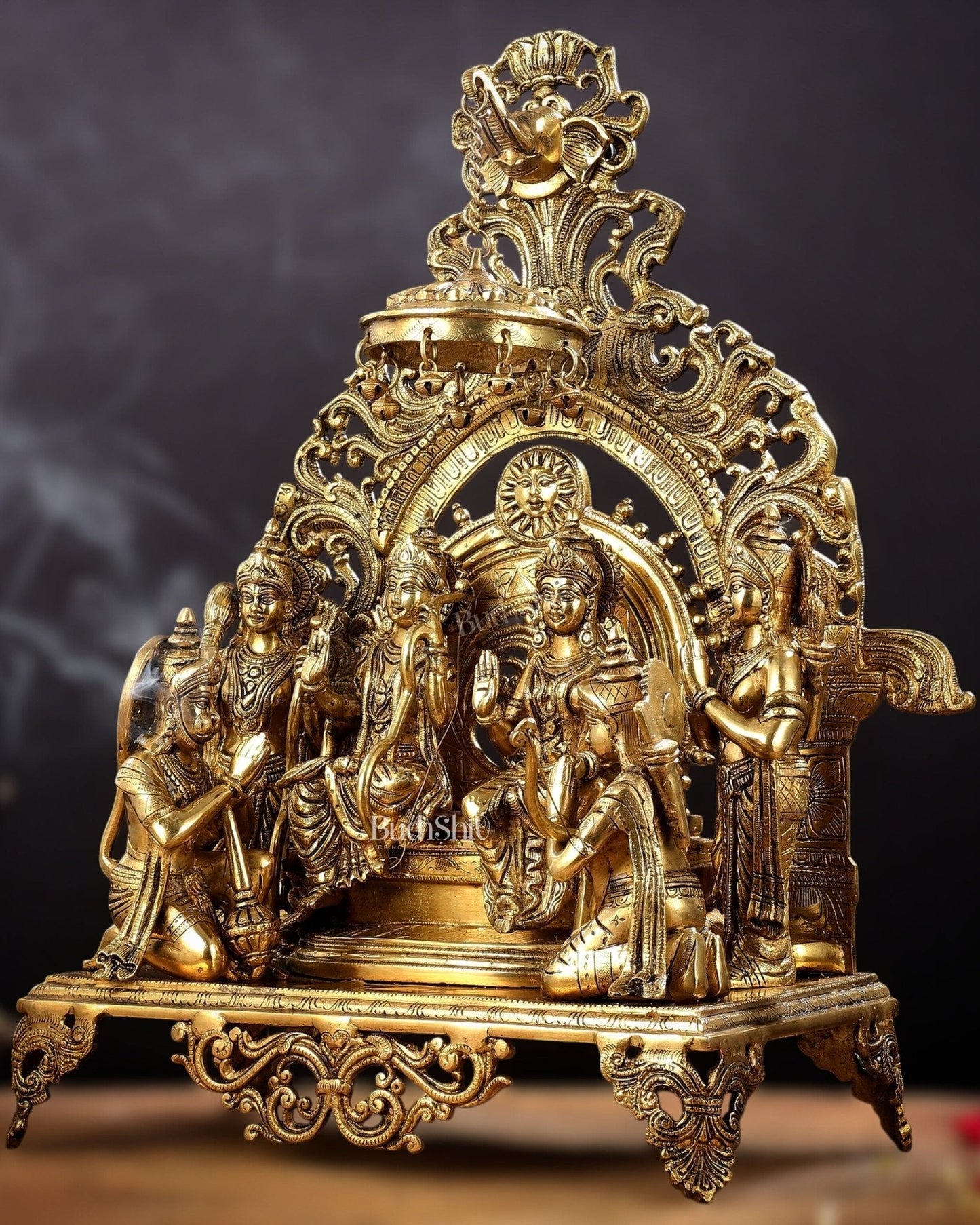 Brass Superfine The Royal Ram Darbar 23 inches (Ramapatabhishekam)
