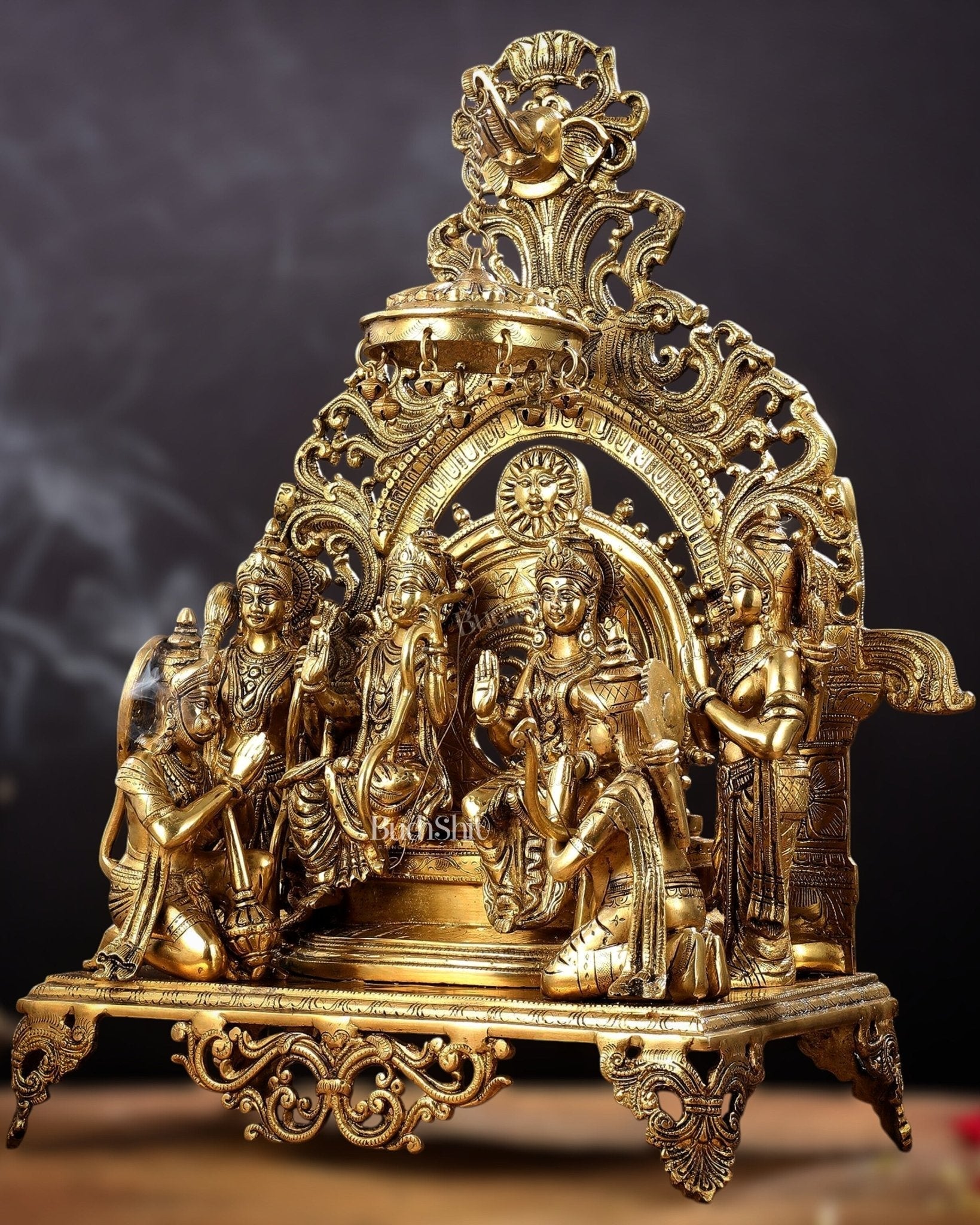 Brass Superfine The Royal Ram Darbar 23 inches (Ramapatabhishekam)