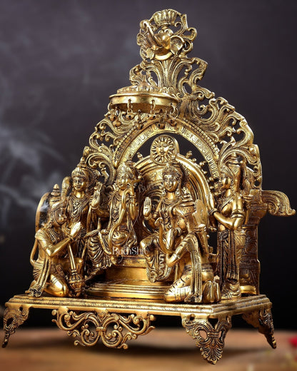 Brass Superfine The Royal Ram Darbar 23 inches (Ramapatabhishekam)