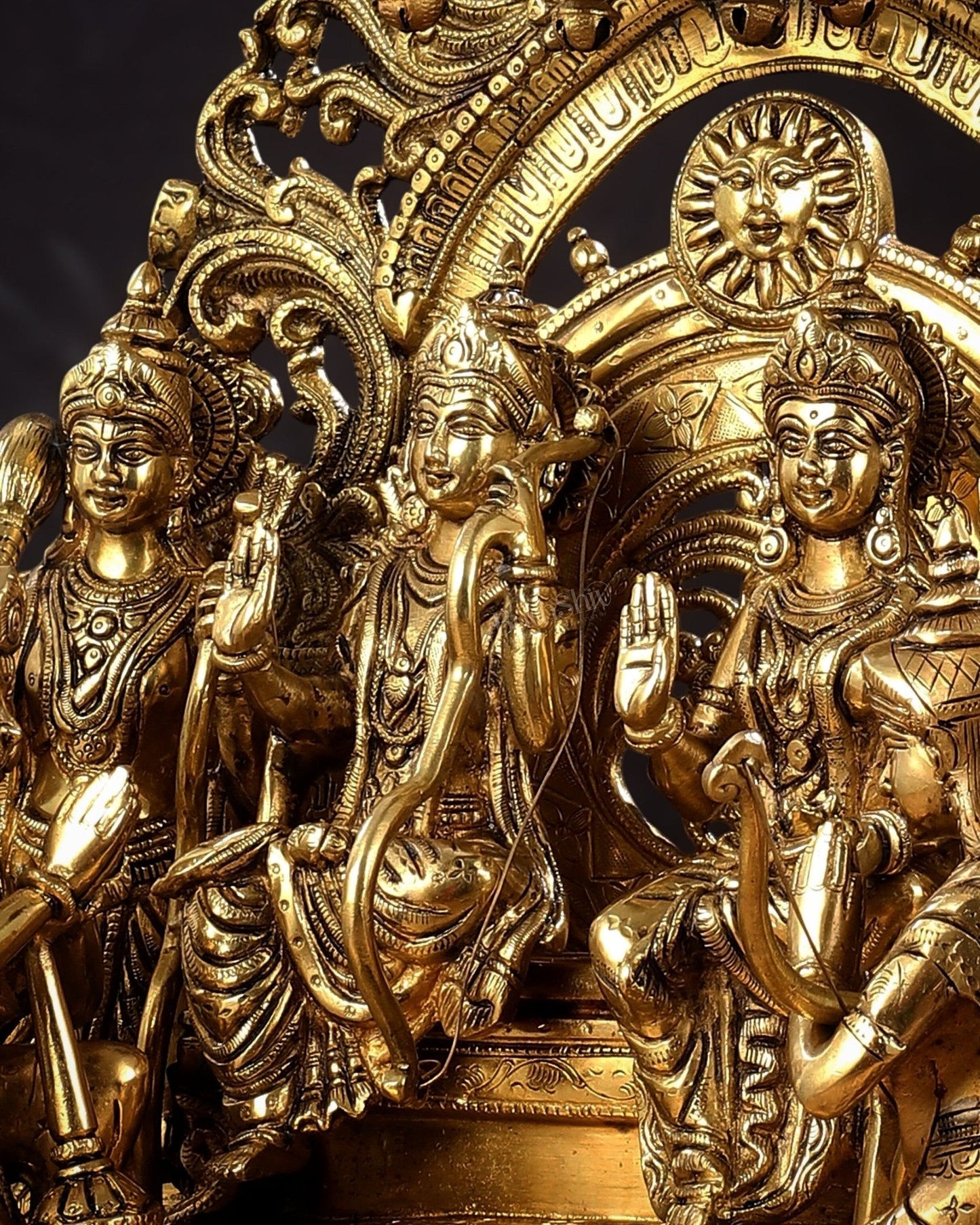 Brass Superfine The Royal Ram Darbar 23 inches (Ramapatabhishekam)