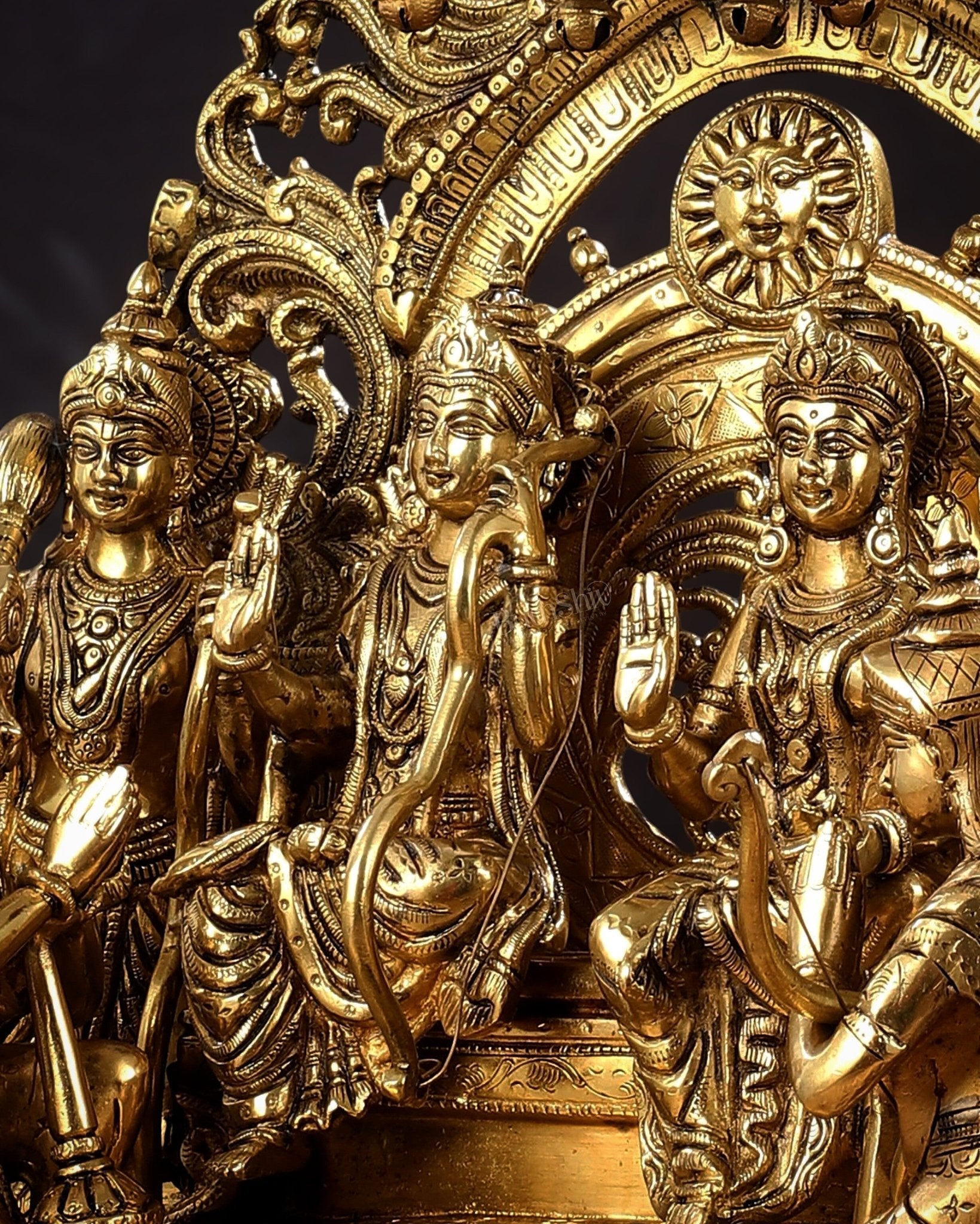 Brass Superfine The Royal Ram Darbar 23 inches (Ramapatabhishekam)