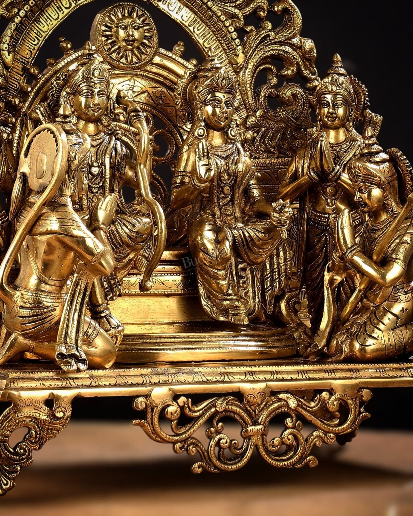 Brass Superfine The Royal Ram Darbar 23 inches (Ramapatabhishekam)