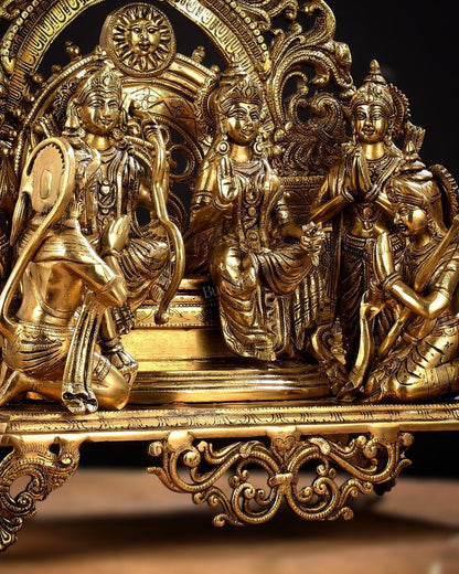 Brass Superfine The Royal Ram Darbar 23 inches (Ramapatabhishekam)