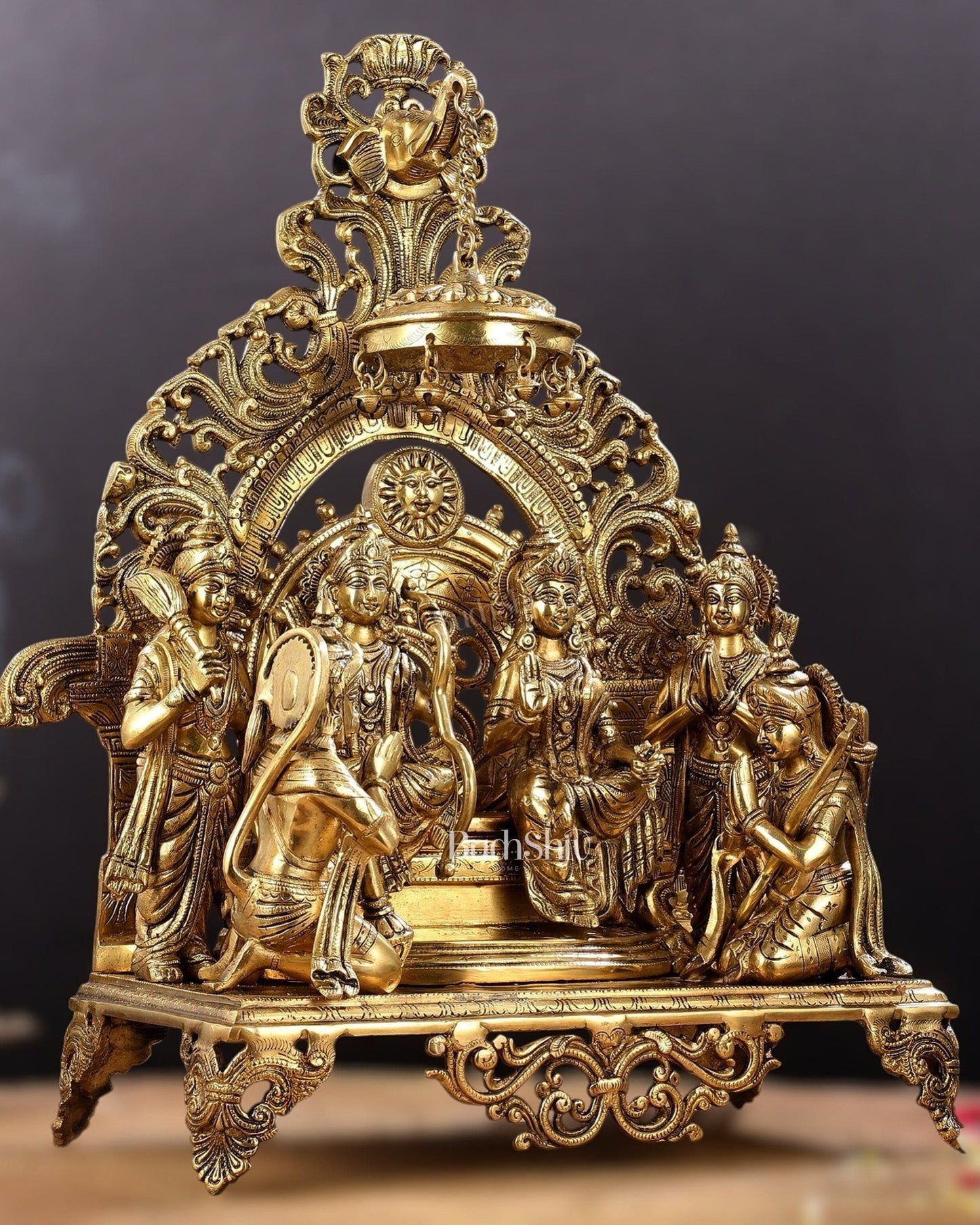 Brass Superfine The Royal Ram Darbar 23 inches (Ramapatabhishekam)