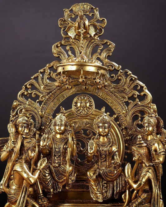Brass Superfine The Royal Ram Darbar 23 inches (Ramapatabhishekam)