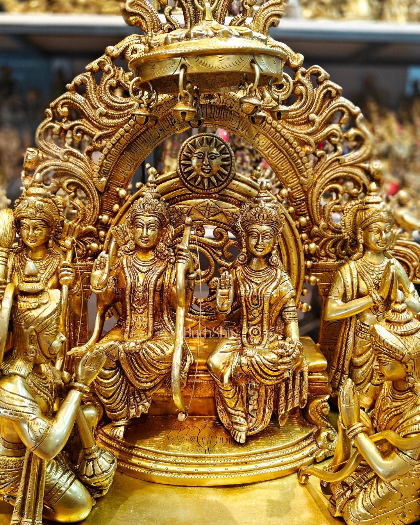 Brass Superfine The Royal Ram Darbar 23 inch (Ramapatabhishekam)