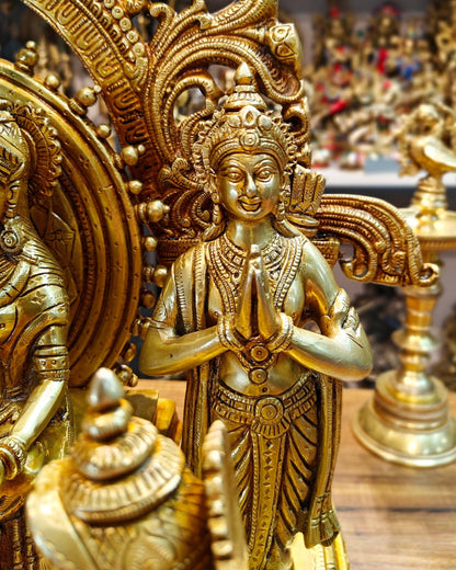 Brass Superfine The Royal Ram Darbar 23 inch (Ramapatabhishekam)