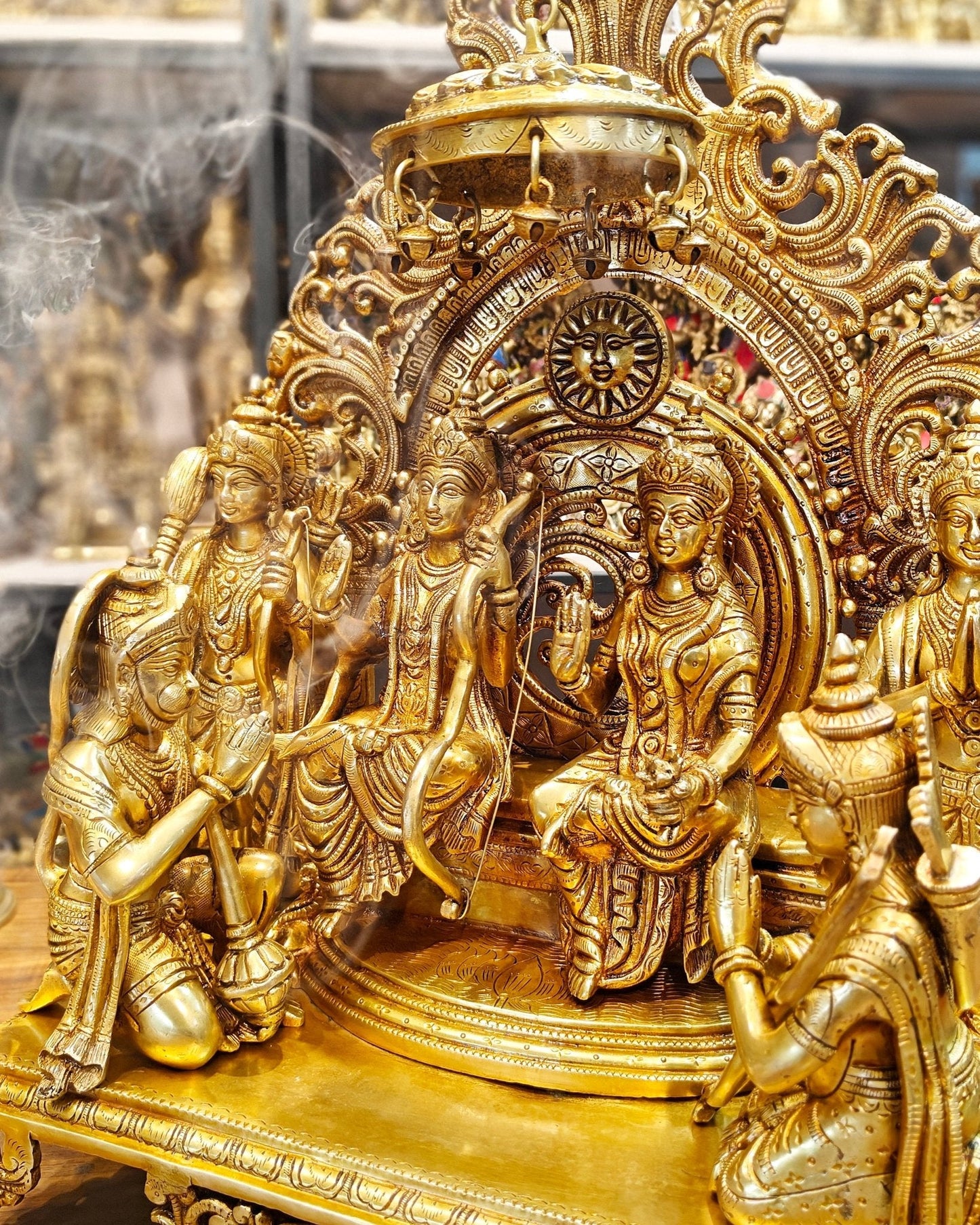 Brass Superfine The Royal Ram Darbar 23 inch (Ramapatabhishekam)
